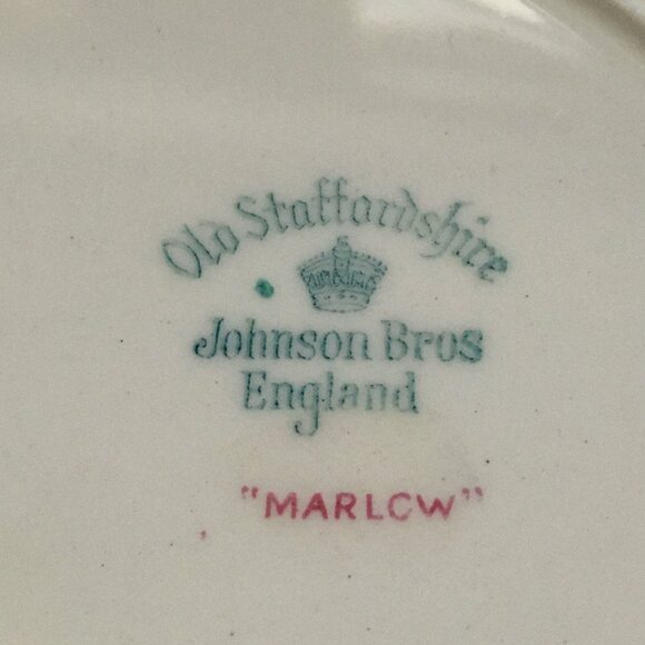 Vintage Old Staffordshire Johnson Bros England MARLOW Dinner Plate #2 - Picture 5 of 7